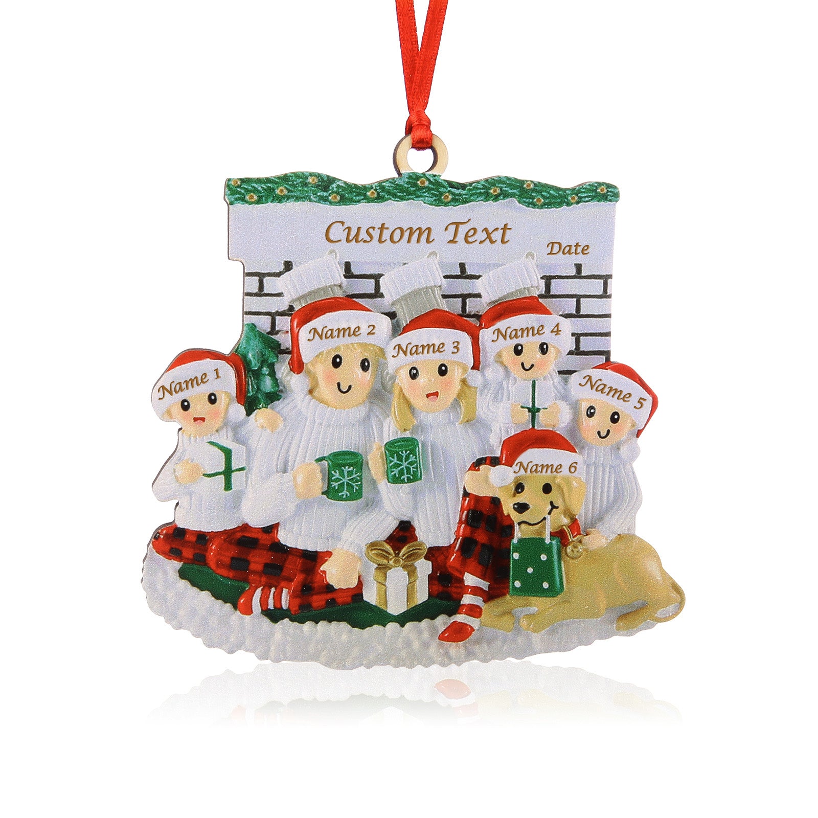 Custom Name Christmas Ornament - handmade