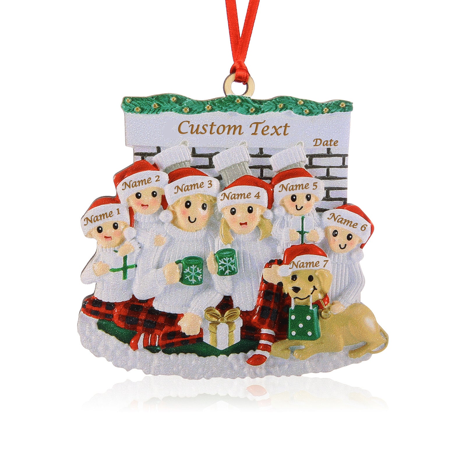 Custom Name Christmas Ornament - handmade