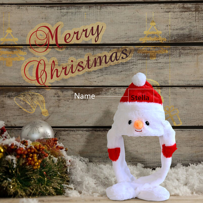Personalised Santa & Snowman Hat - handmade