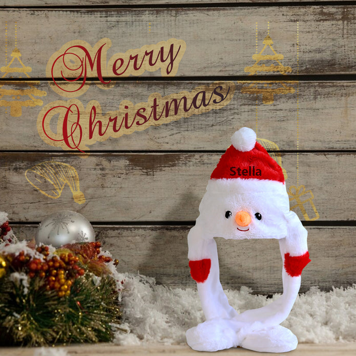 Personalised Santa & Snowman Hat - handmade