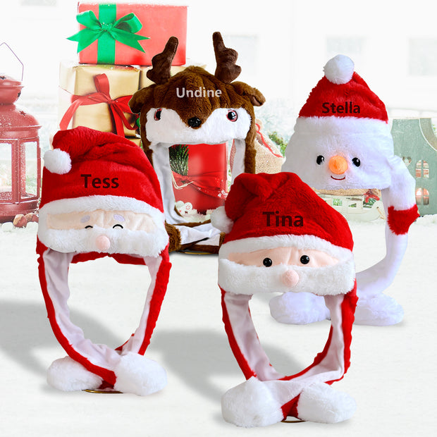 Personalised Santa & Snowman Hat - handmade