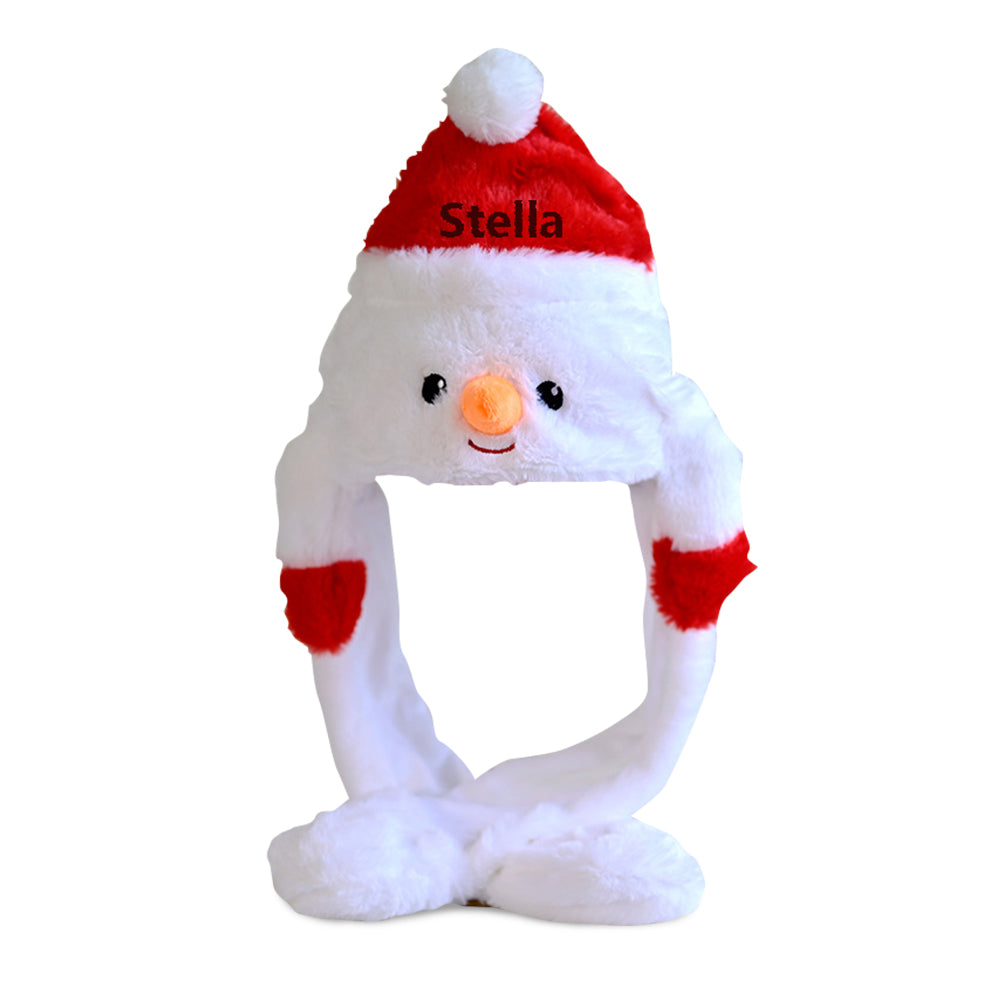 Personalised Santa & Snowman Hat - handmade