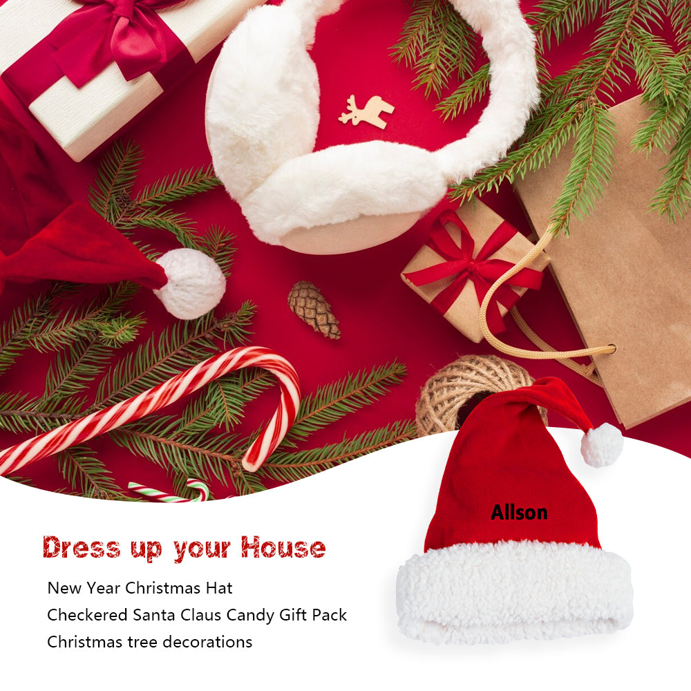 Personalised Christmas Hat - handmade