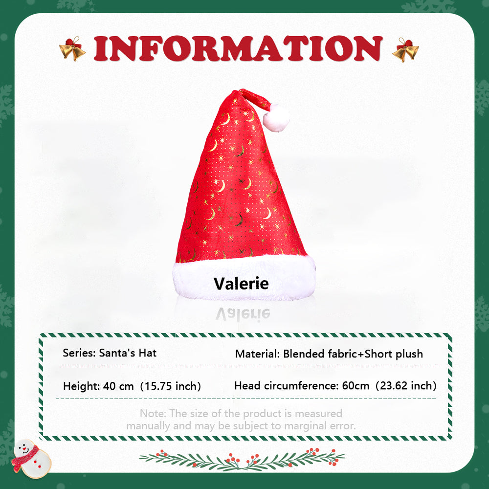 Personalised Christmas Hat - handmade