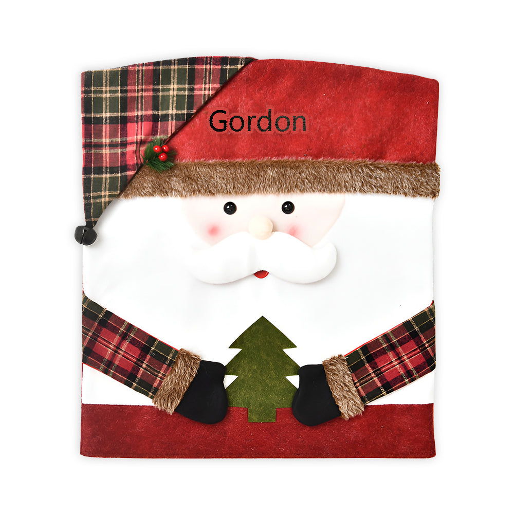 Personalised Christmas Chair Cover - handmade