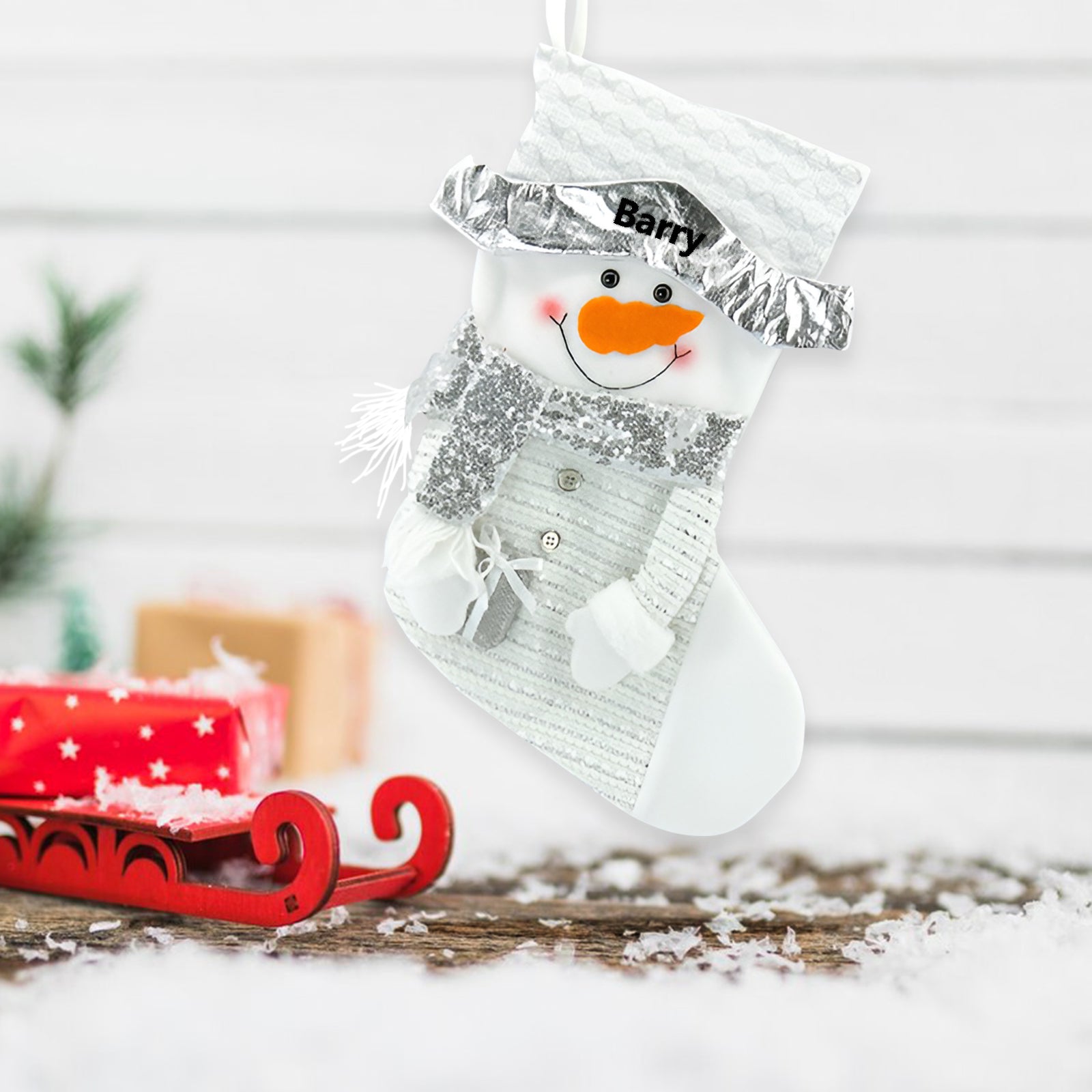 Personalised Christmas Stocking Sack - handmade