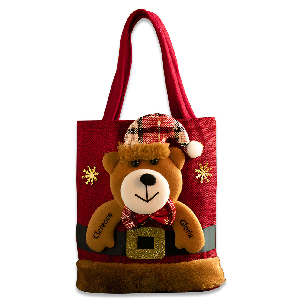 Personalised Christmas Gift Bags - handmade
