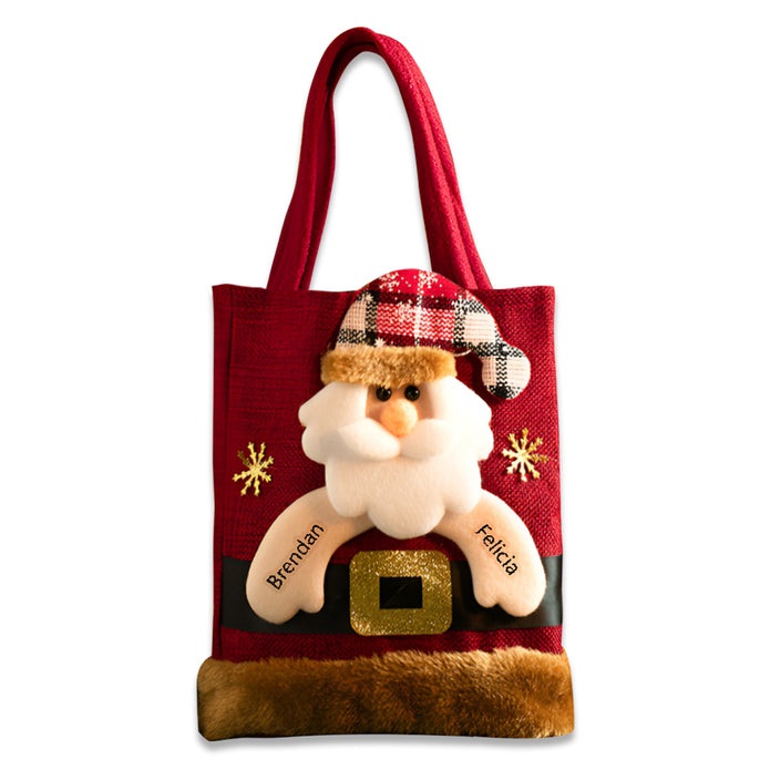 Personalised Christmas Gift Bags - handmade