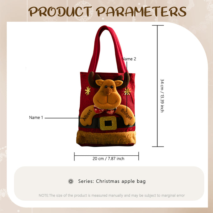 Personalised Christmas Gift Bags - handmade