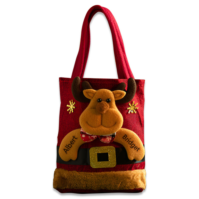 Personalised Christmas Gift Bags - handmade