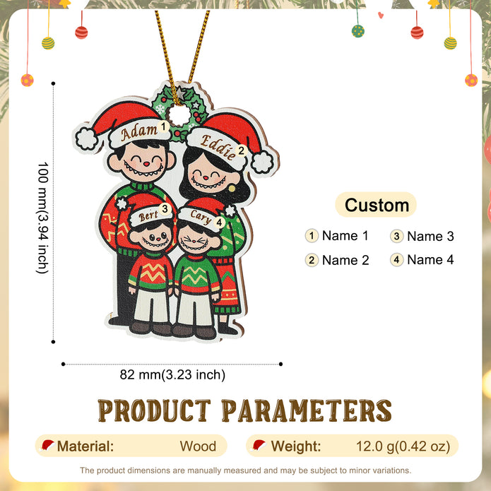 Personalised Christmas Name Ornament - handmade