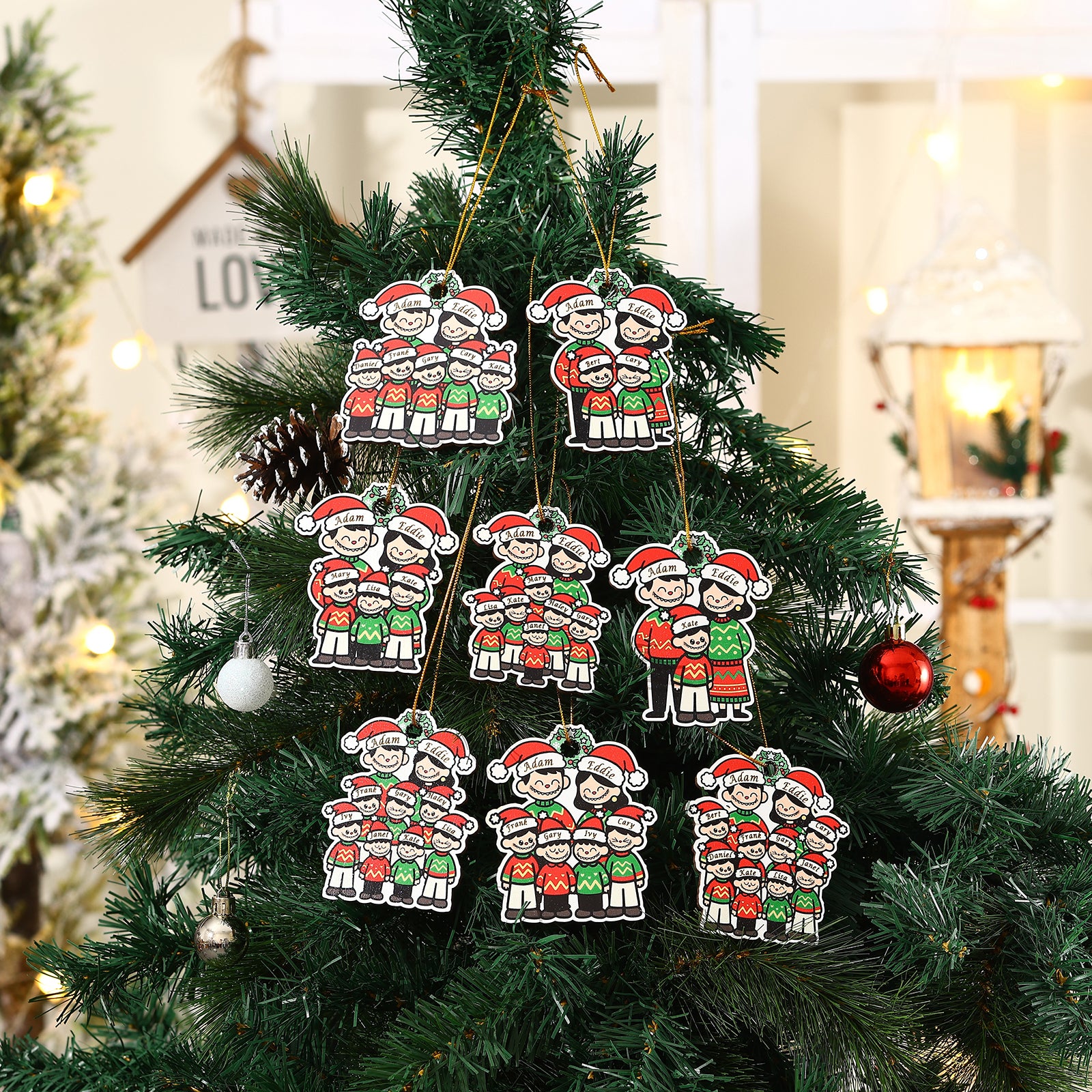 Personalised Christmas Name Ornament - handmade