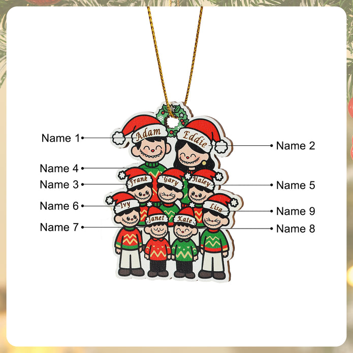 Personalised Christmas Name Ornament - handmade