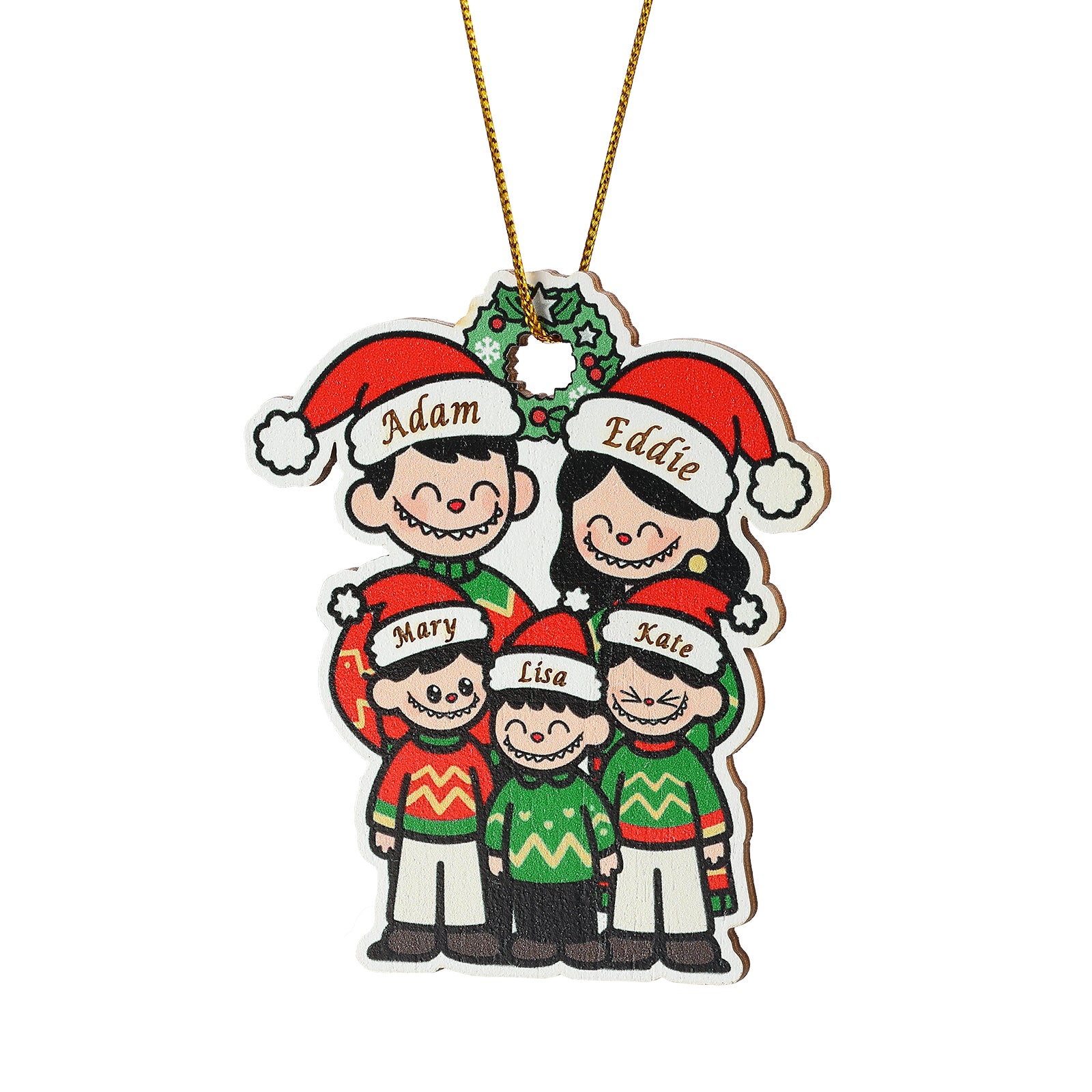 Personalised Christmas Name Ornament - handmade