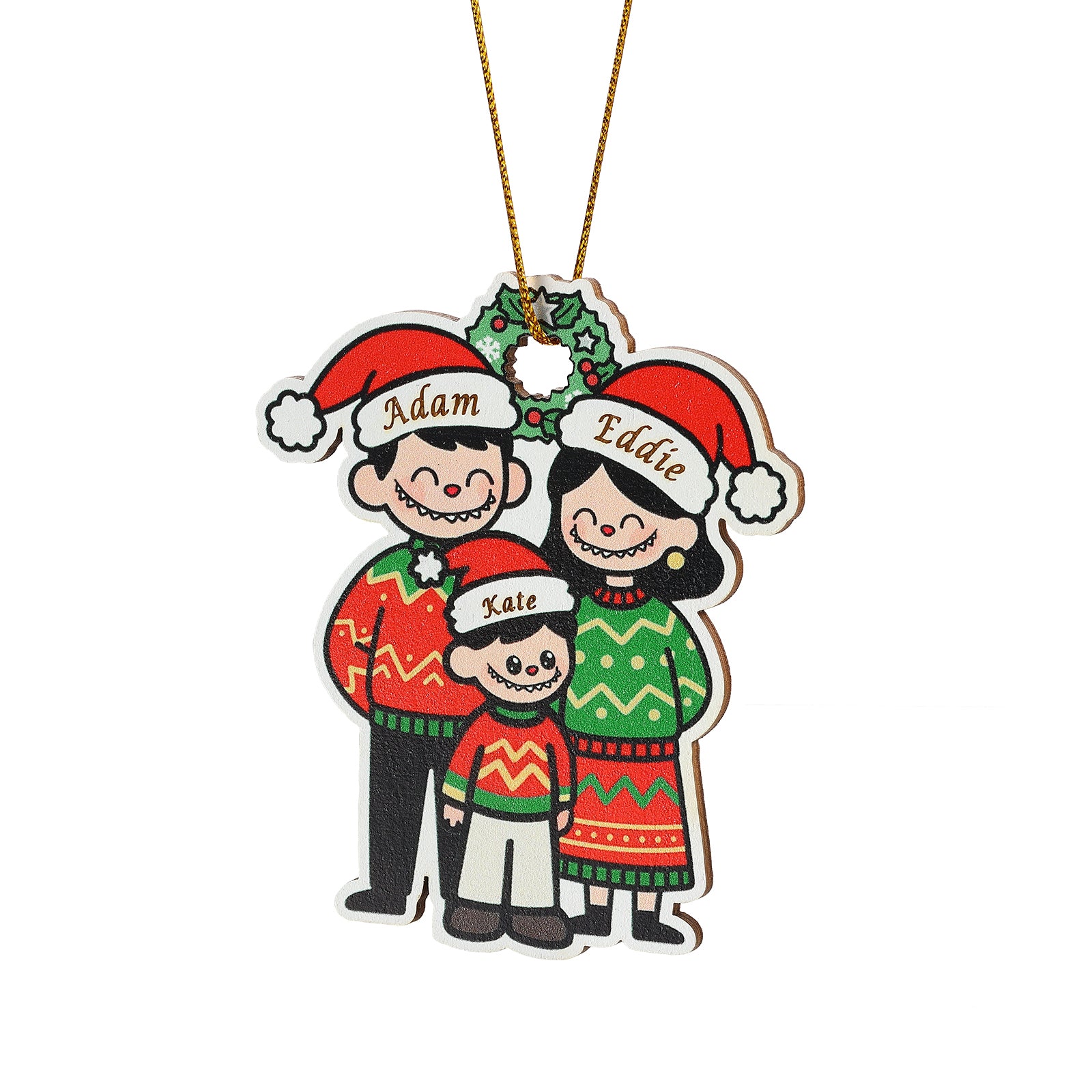 Personalised Christmas Name Ornament - handmade