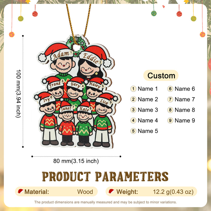 Personalised Christmas Name Ornament - handmade