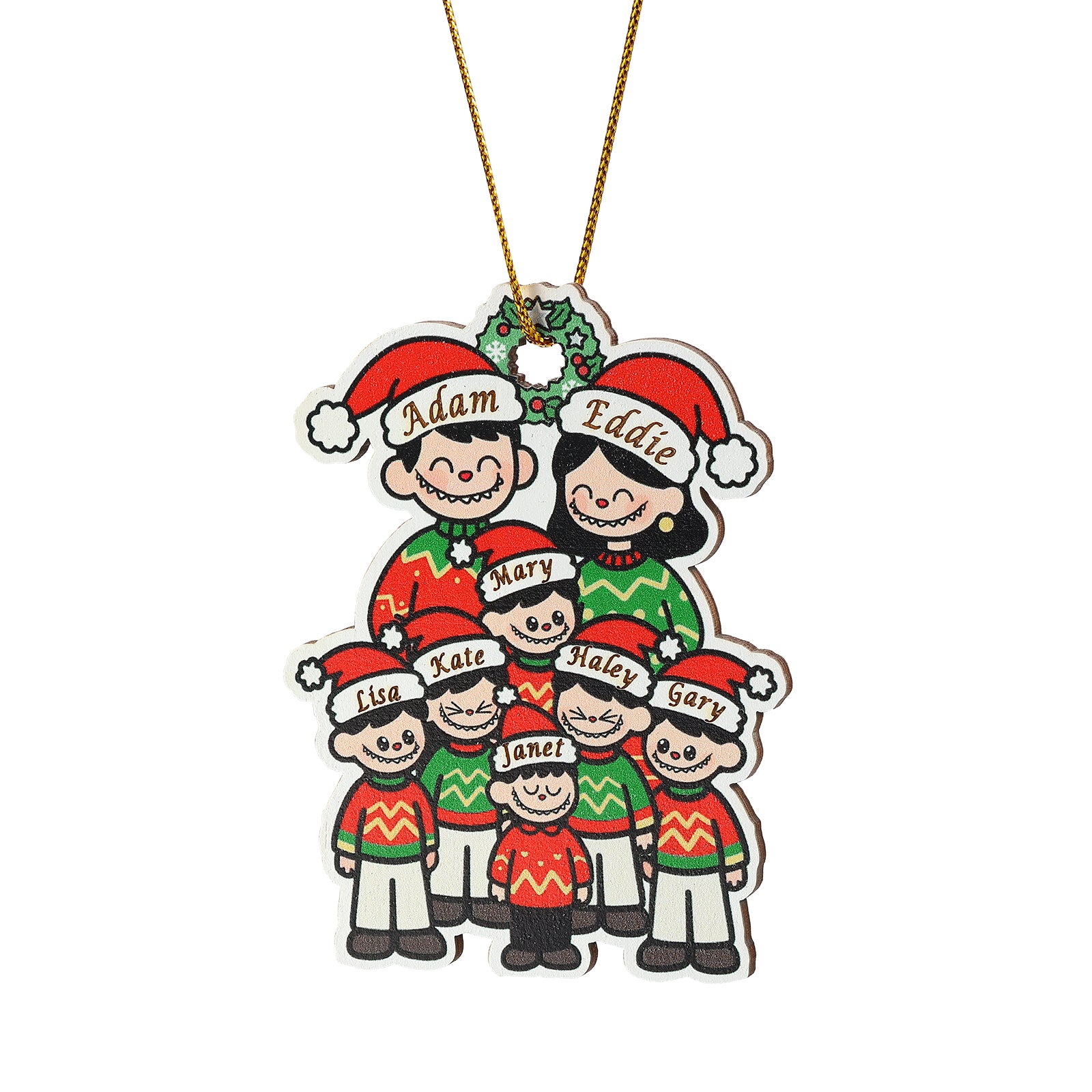 Personalised Christmas Name Ornament - handmade