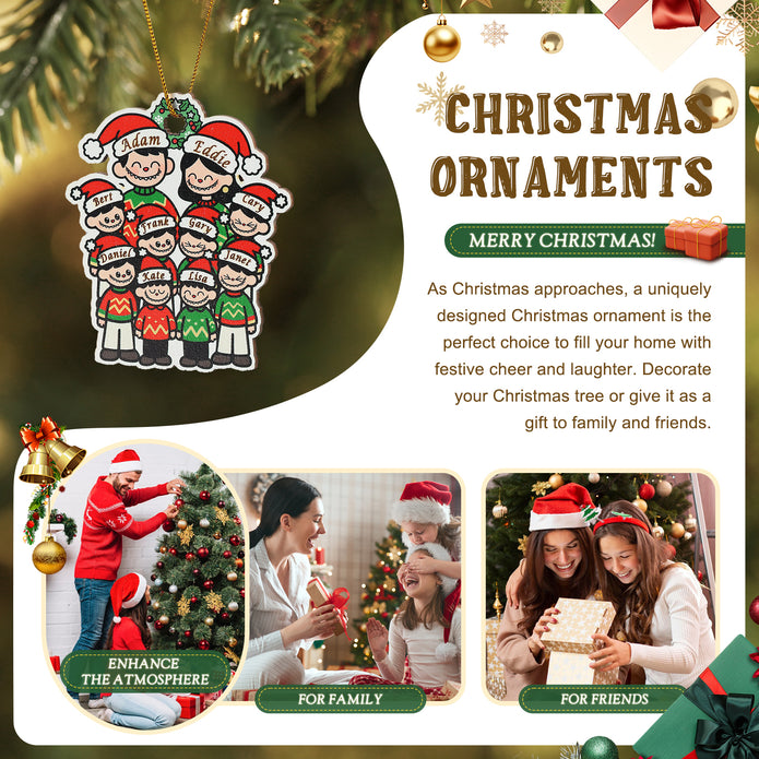 Personalised Christmas Name Ornament - handmade