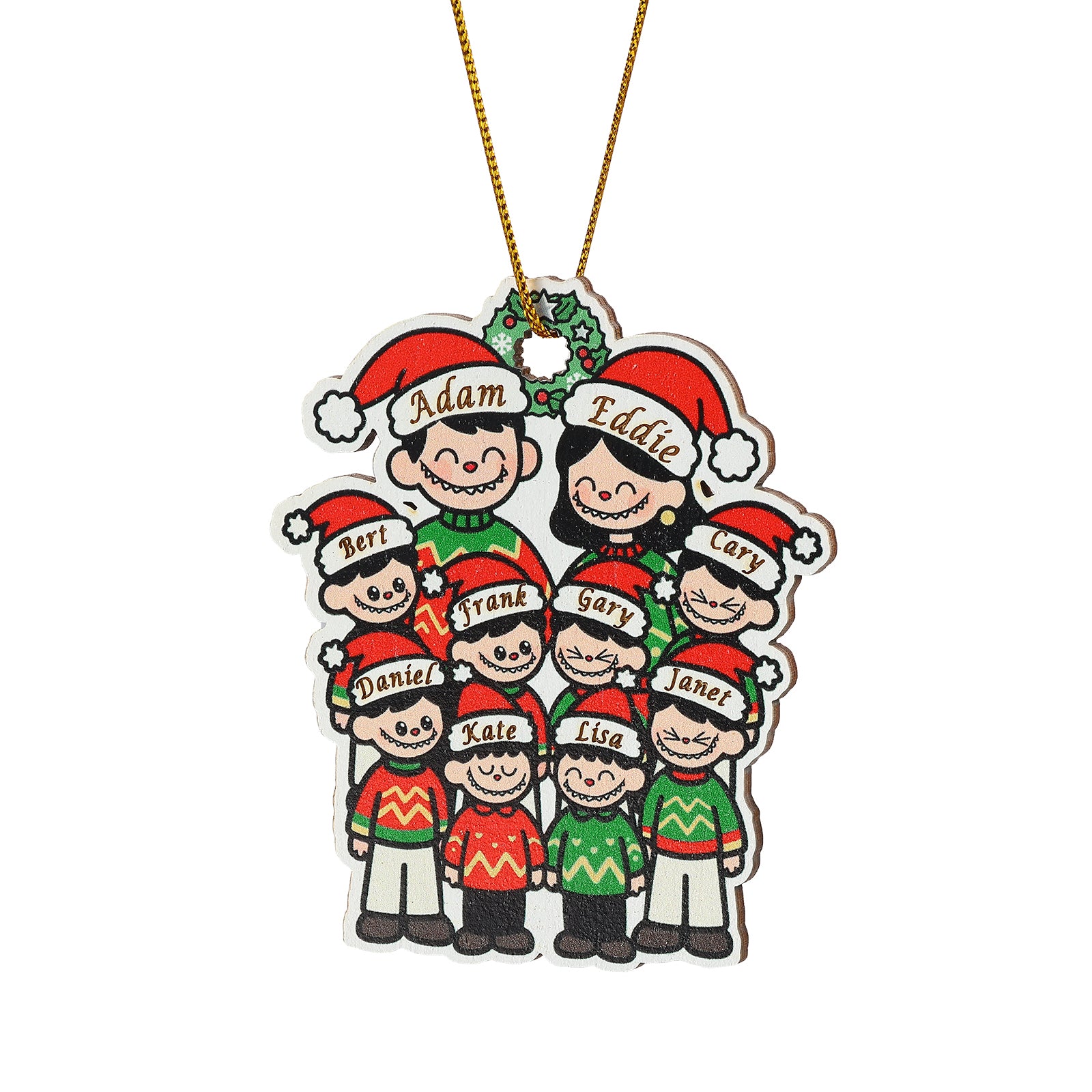 Personalised Christmas Name Ornament - handmade