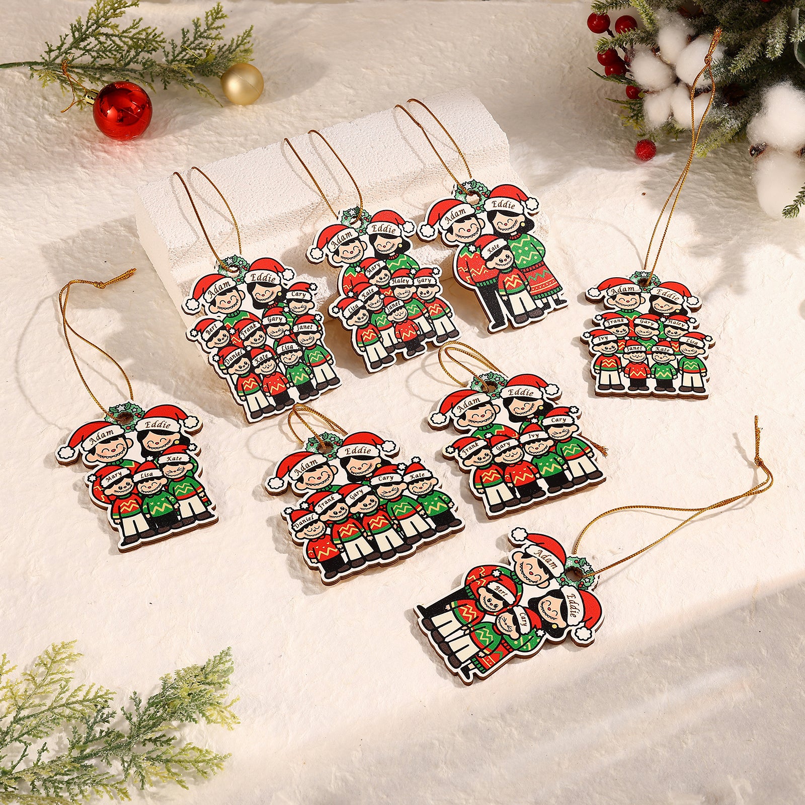 Personalised Christmas Name Ornament - handmade