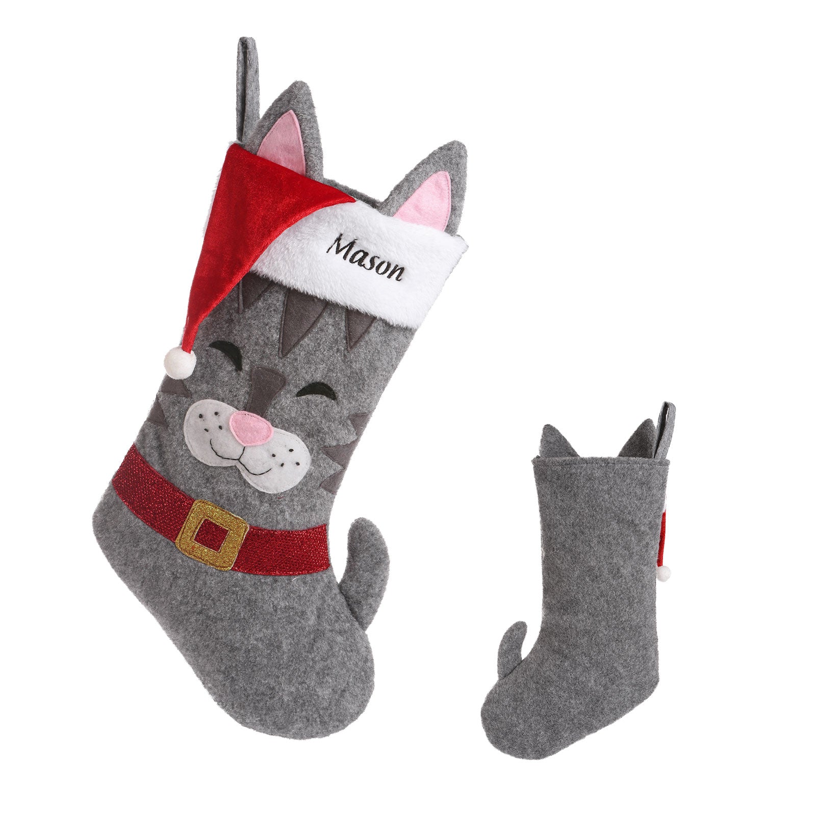 Personalised Christmas Stocking Ornament - handmade