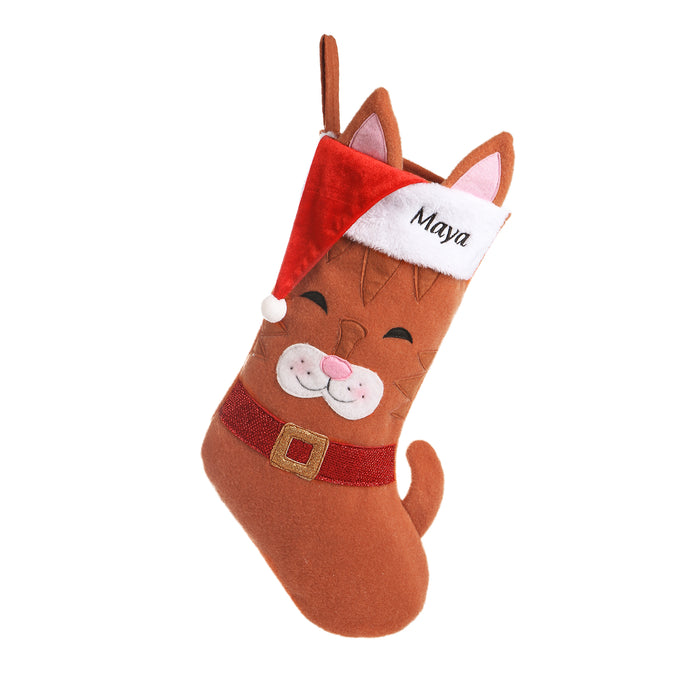 Personalised Christmas Stocking Ornament - handmade