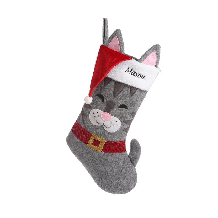 Personalised Christmas Stocking Ornament - handmade