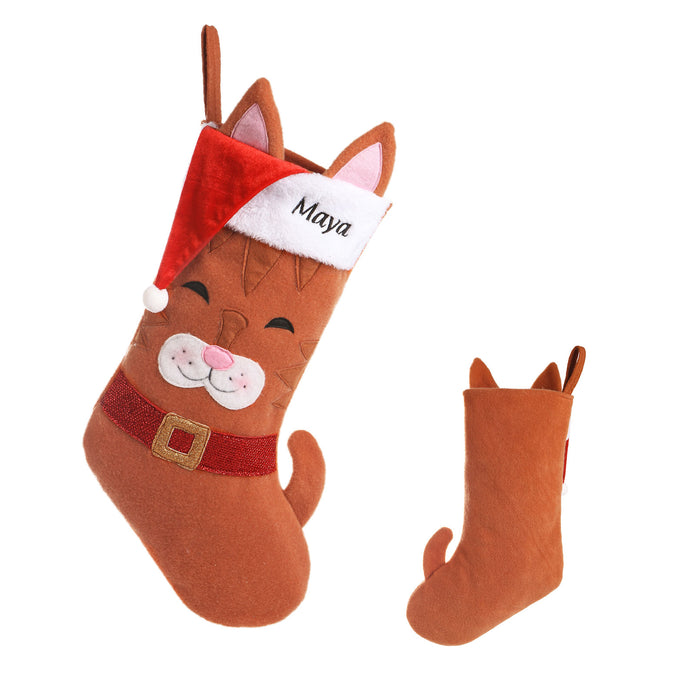 Personalised Christmas Stocking Ornament - handmade