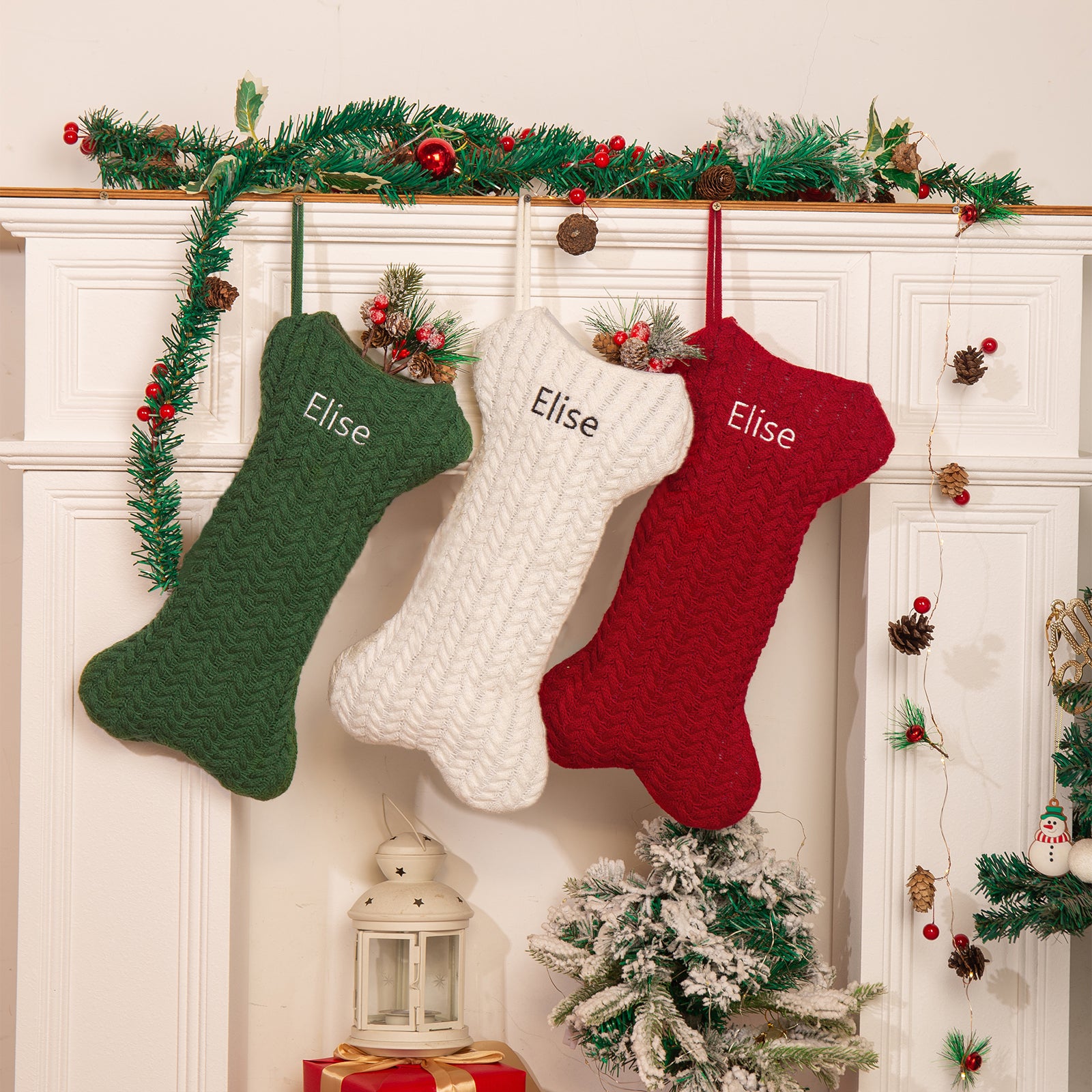 Personalised Christmas Stocking Ornament - handmade