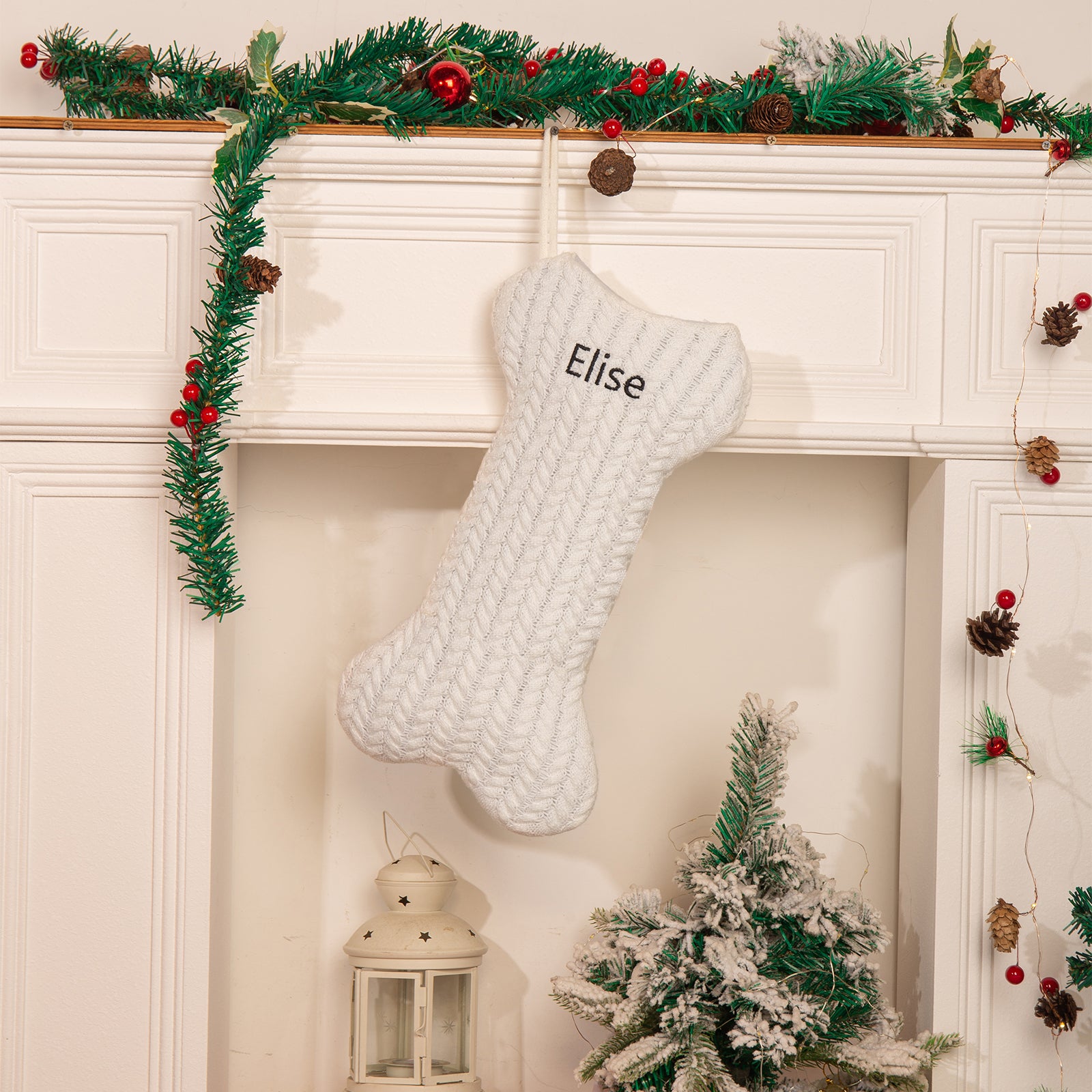 Personalised Christmas Stocking Ornament - handmade