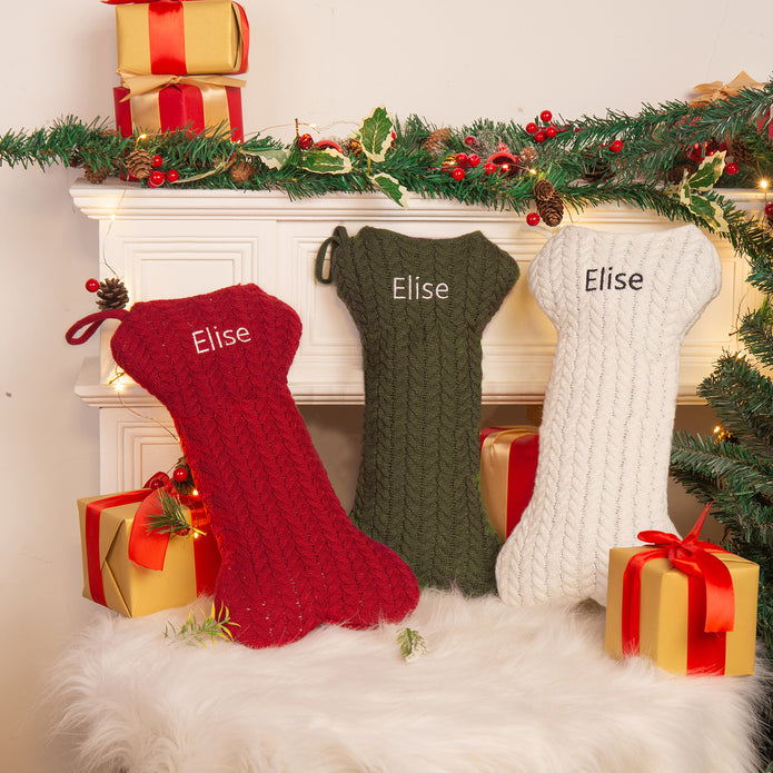 Personalised Christmas Stocking Ornament - handmade