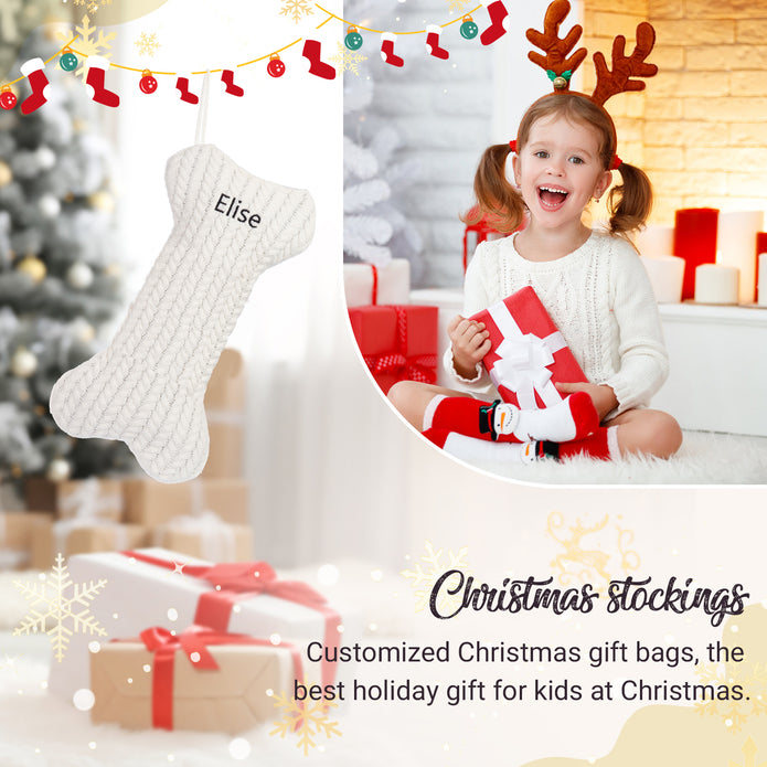Personalised Christmas Stocking Ornament - handmade