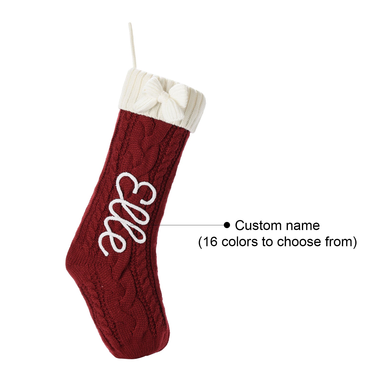 Personalised Christmas Stocking Ornament - handmade