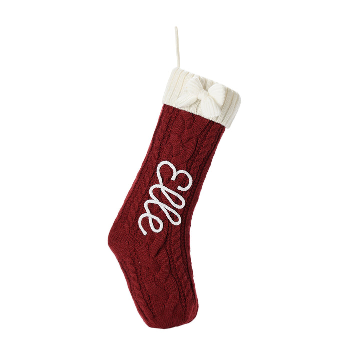 Personalised Christmas Stocking Ornament - handmade