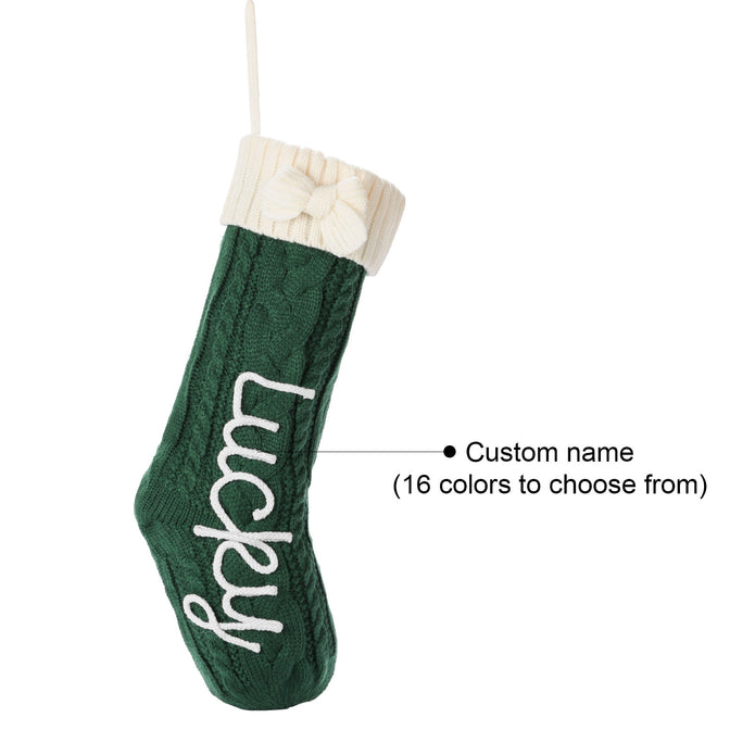 Personalised Christmas Stocking Ornament - handmade