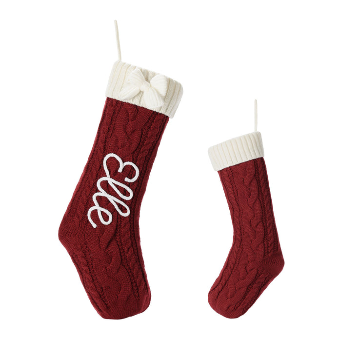 Personalised Christmas Stocking Ornament - handmade