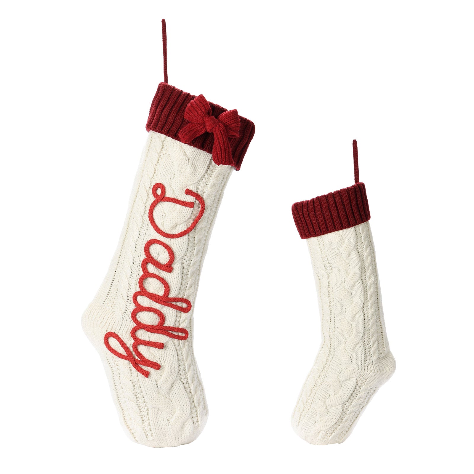 Personalised Christmas Stocking Ornament - handmade