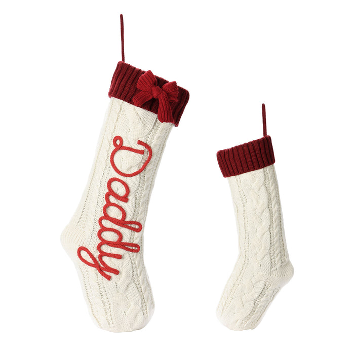 Personalised Christmas Stocking Ornament - handmade