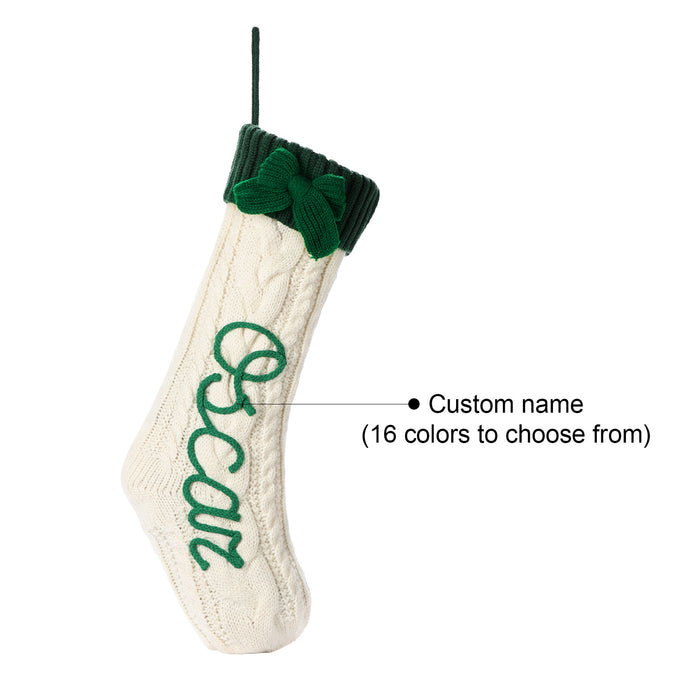 Personalised Christmas Stocking Ornament - handmade