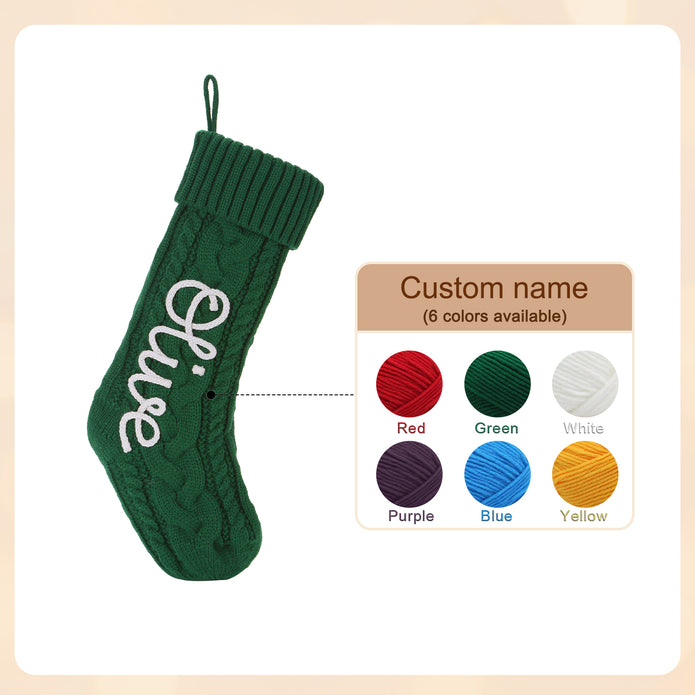 Personalised Christmas Stocking Ornament - handmade