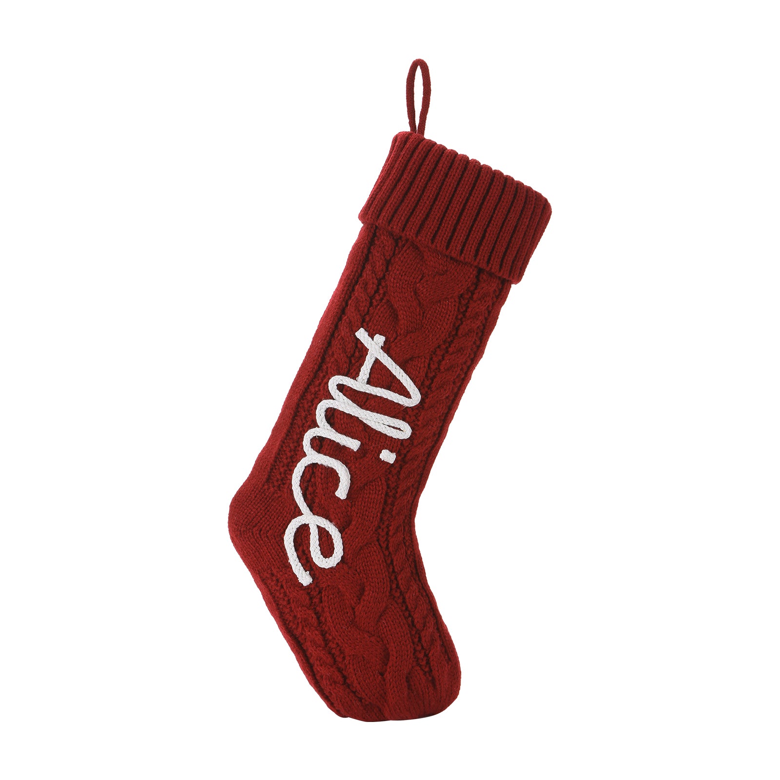 Personalised Christmas Stocking Ornament - handmade