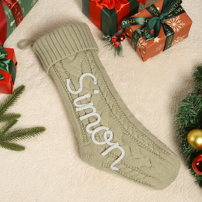 Personalised Christmas Stocking Ornament - handmade