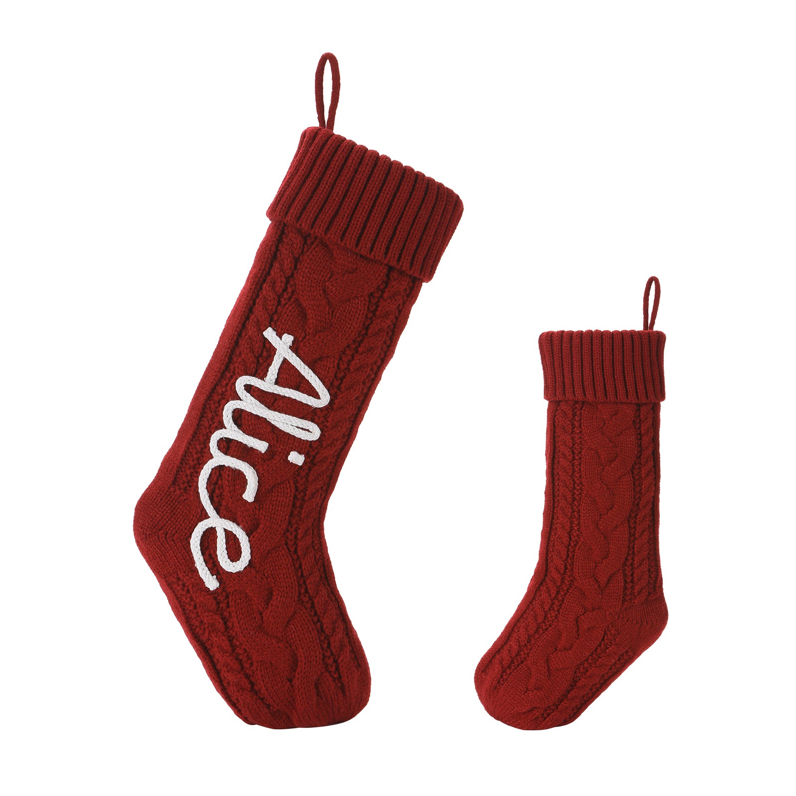 Personalised Christmas Stocking Ornament - handmade