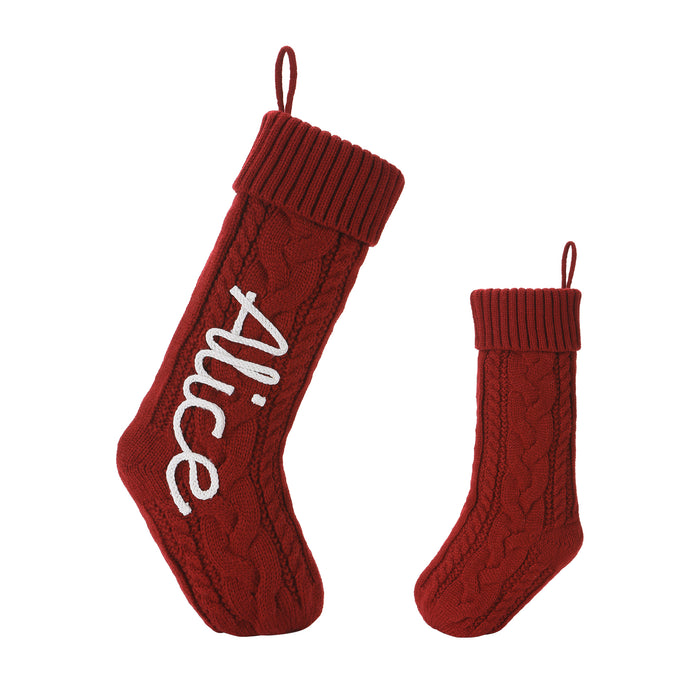 Personalised Christmas Stocking Ornament - handmade