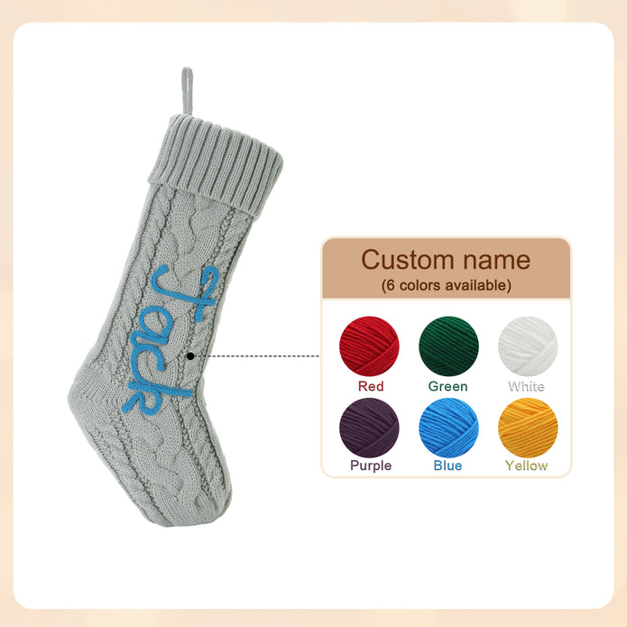 Personalised Christmas Stocking Ornament - handmade