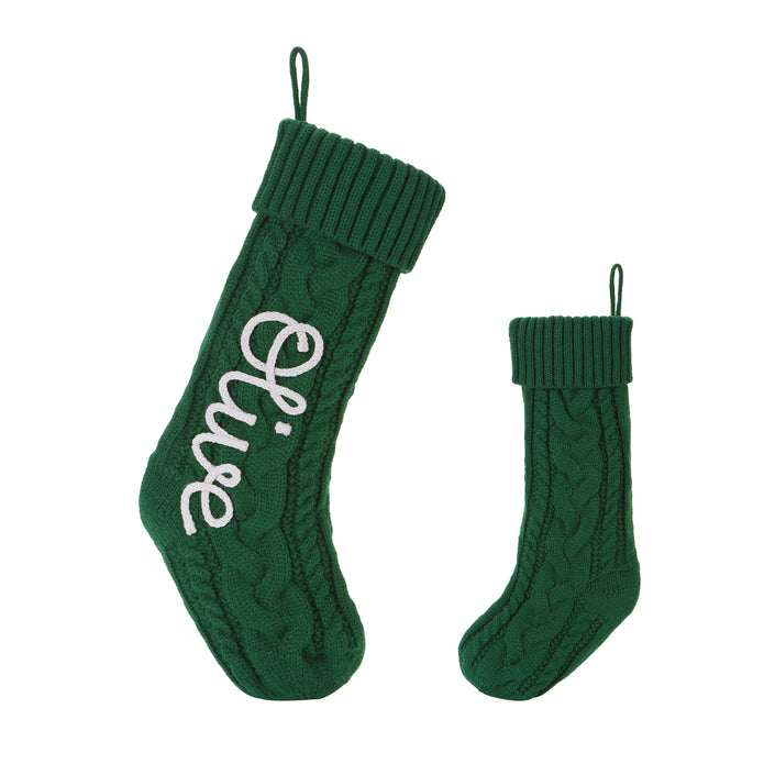 Personalised Christmas Stocking Ornament - handmade