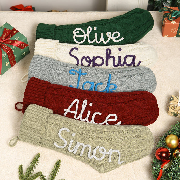 Personalised Christmas Stocking Ornament - handmade