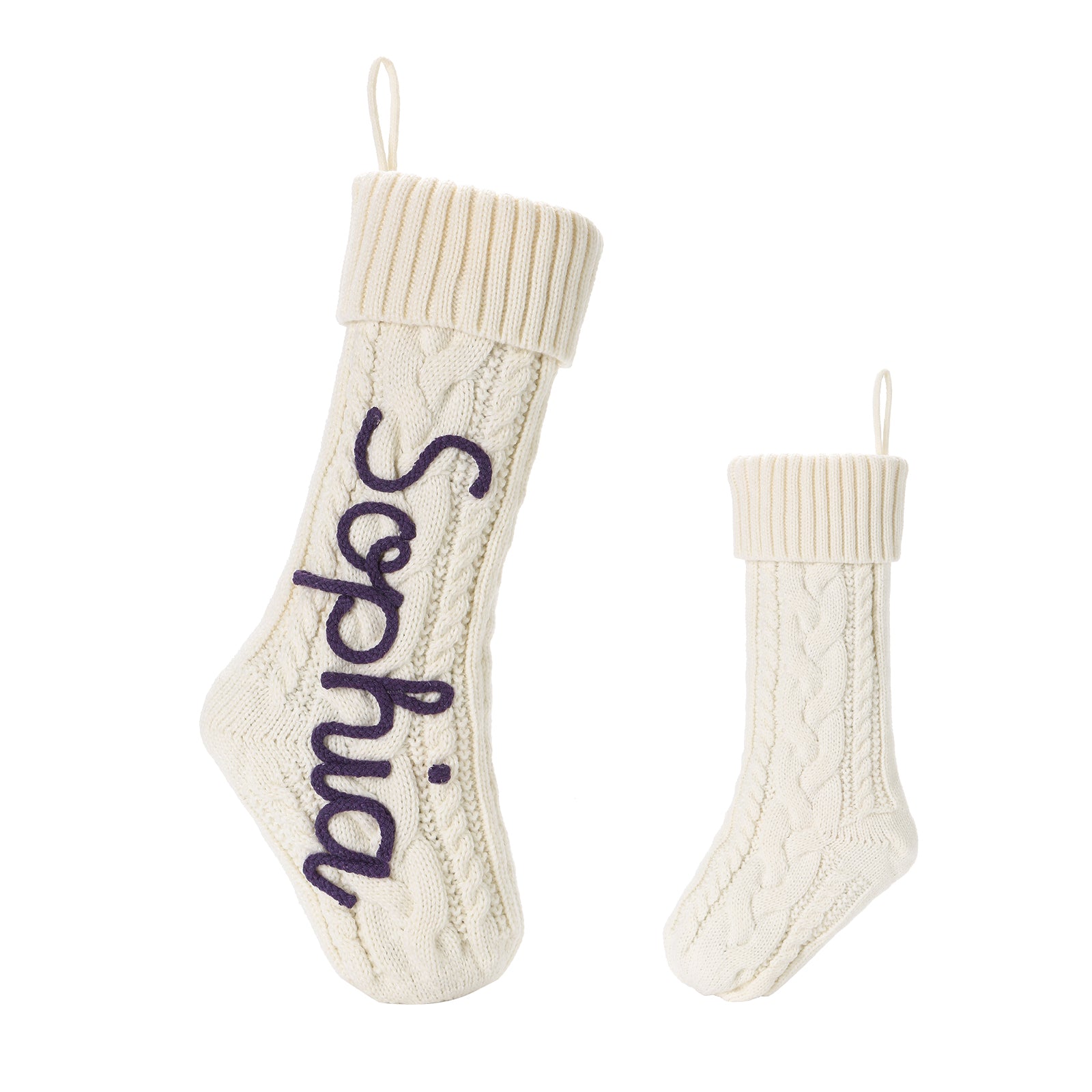Personalised Christmas Stocking Ornament - handmade