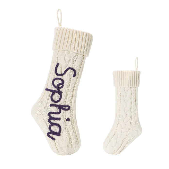 Personalised Christmas Stocking Ornament - handmade