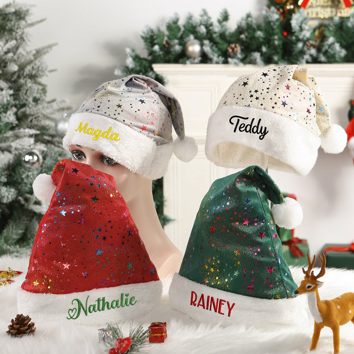 Personalised Santa Hat Ornament - handmade